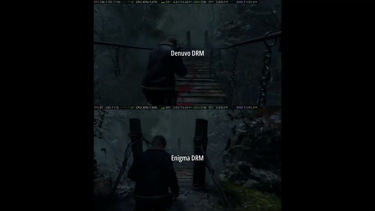 Resident Evil 4 Remake | Denuvo DRM vs Enigma DRM (Read Description)