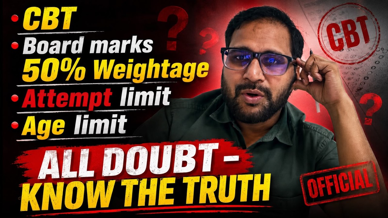 NEET 2027 New Rules? CBT, Board Weightage, Attempt & Age Limit &ndash; Know the Truth | Tarun Sir