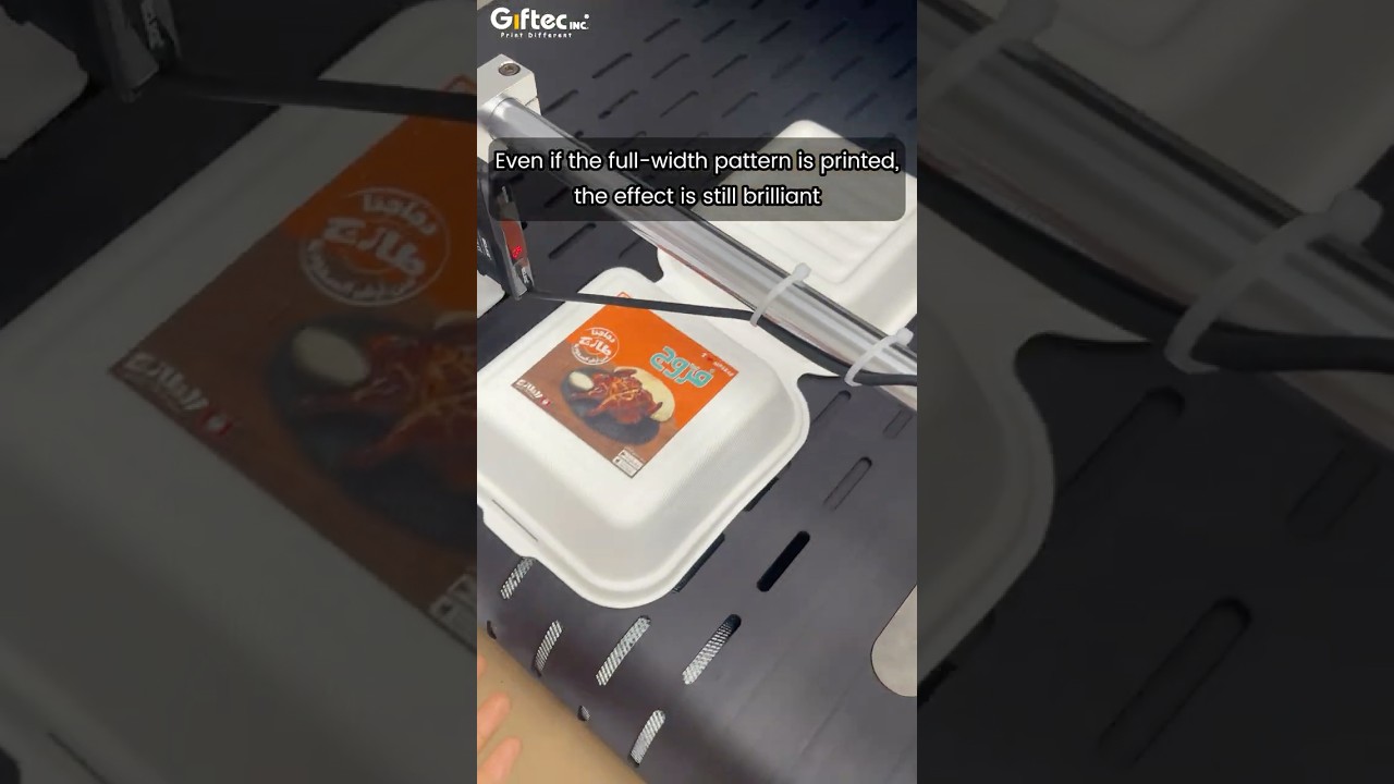 Automatic Single Pass Digital Printer with Feeder for Pizza Box Bagasse Box Lunch Box Paper Box