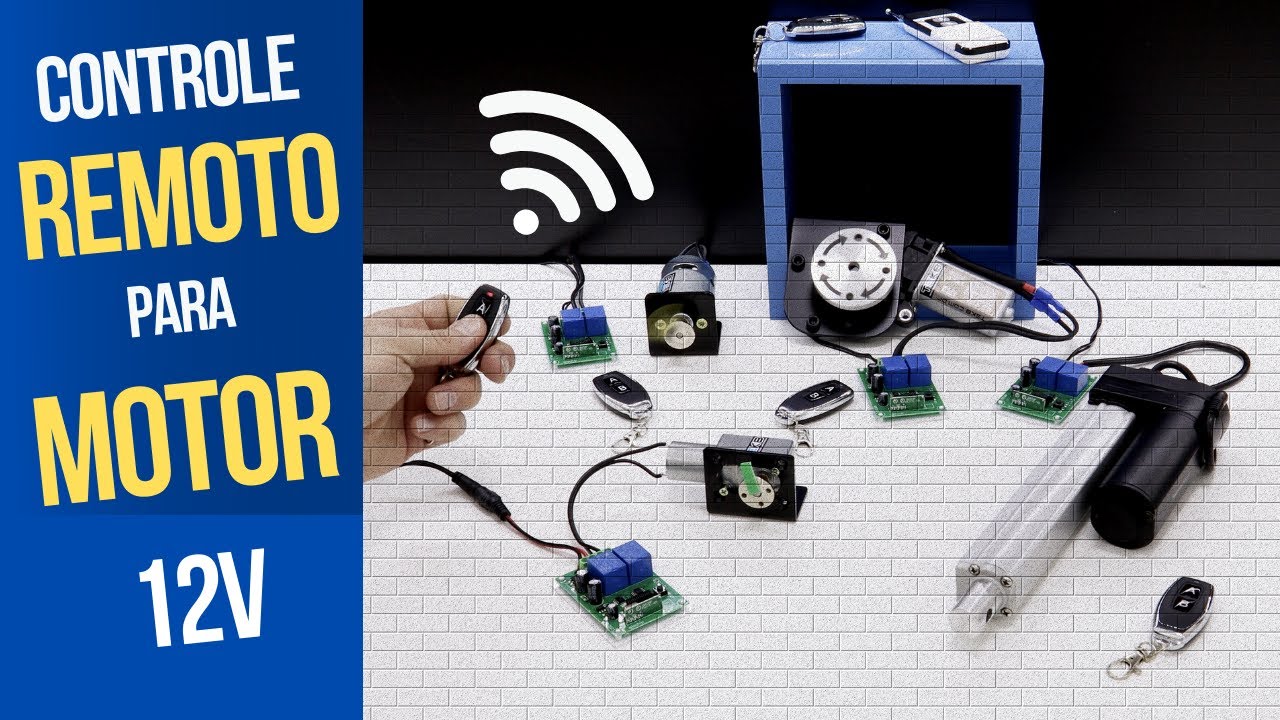 Controle Remoto para motores 12V Corrente Contínua 10A - DC até 10 amperes