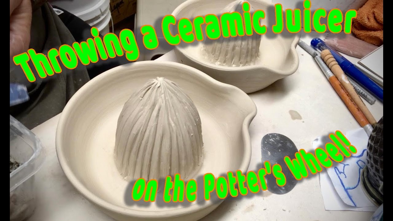 Throwing a Ceramic Citrus Juicer on the Potter's Wheel!  (And Two Ways to Texture!)