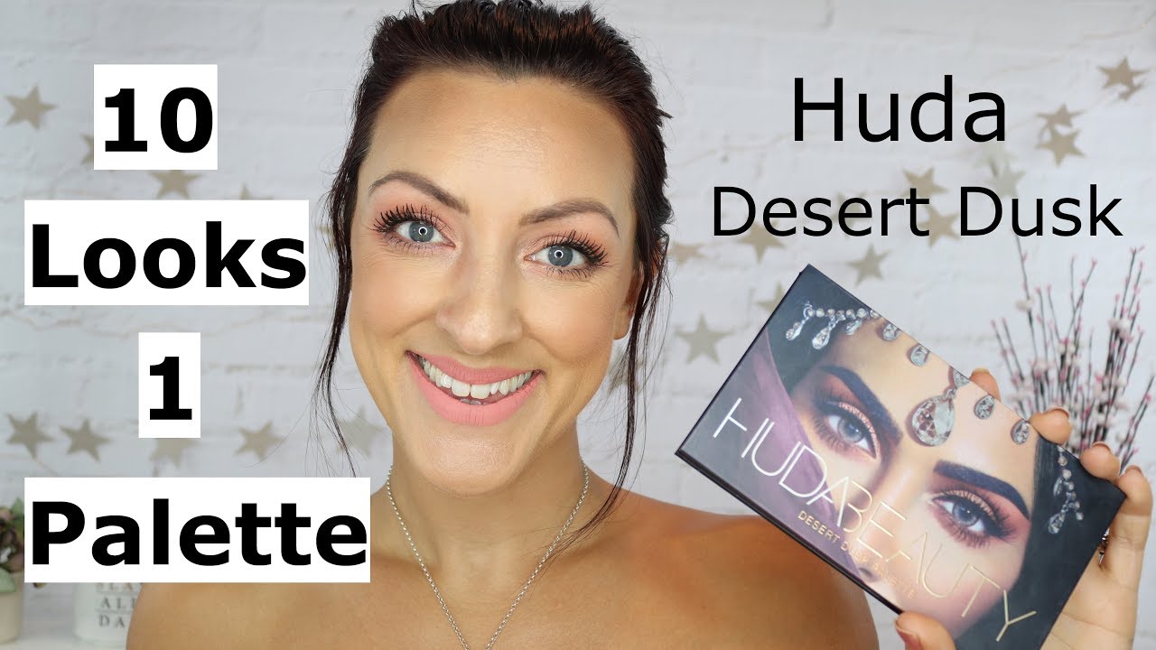 10 Looks 1 Palette | Huda Beauty Desert Dusk palette