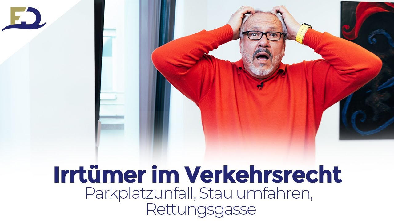Irrtümer im Verkehrsrecht - Parkplatzunfall, Stau umfahren, Rettungsgasse