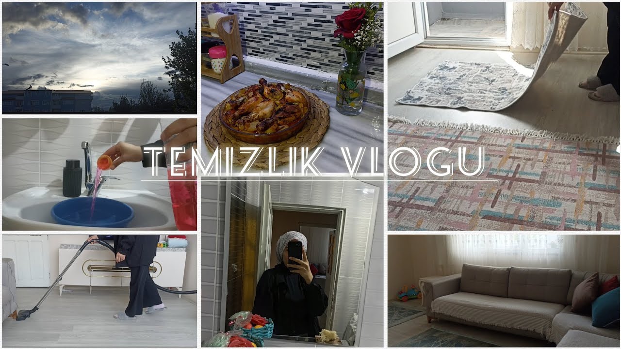 DİP KÖŞE TEMİZLİK 🧼🧹|| Halılarım yıkamadan geldi || Akşam yemeği hazırlığı 🍽️ || Temizlik vlog #vlog