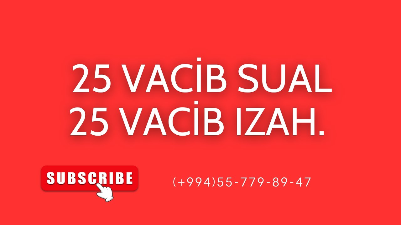 İnformatikadan Qəbula düşə biləcək Vacib Suallar.