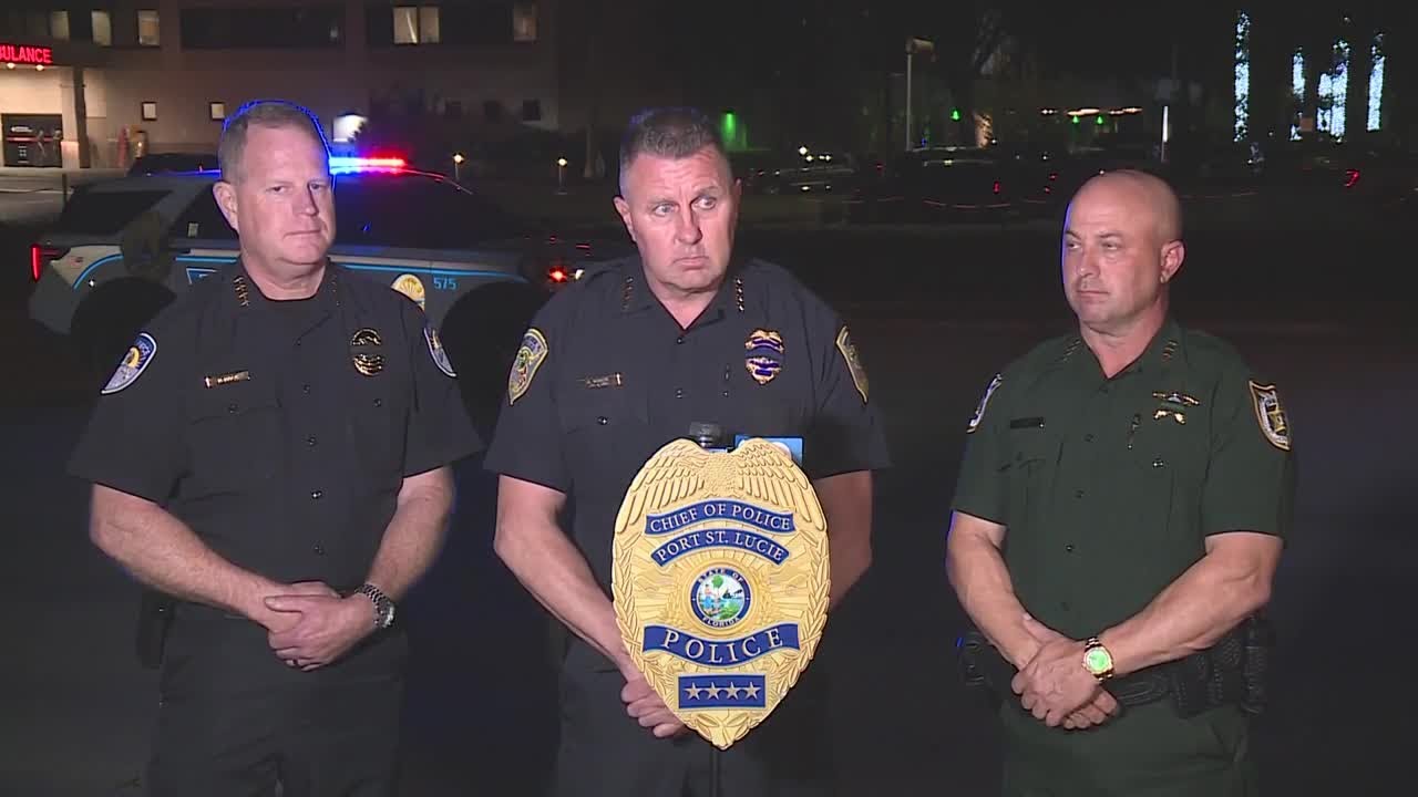 Port St. Lucie police sergeant shot in face during mental health call, suspect killed