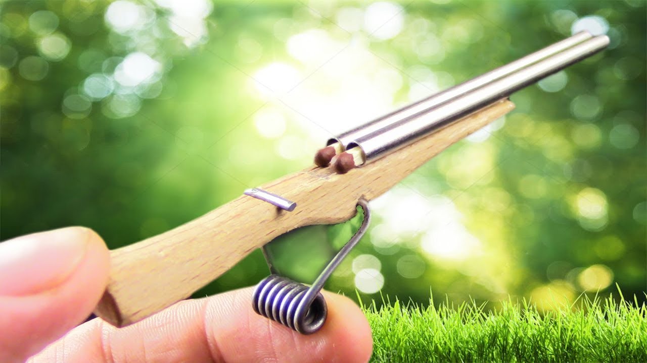 DIY Самодельная Двухствольная Мини Винтовка