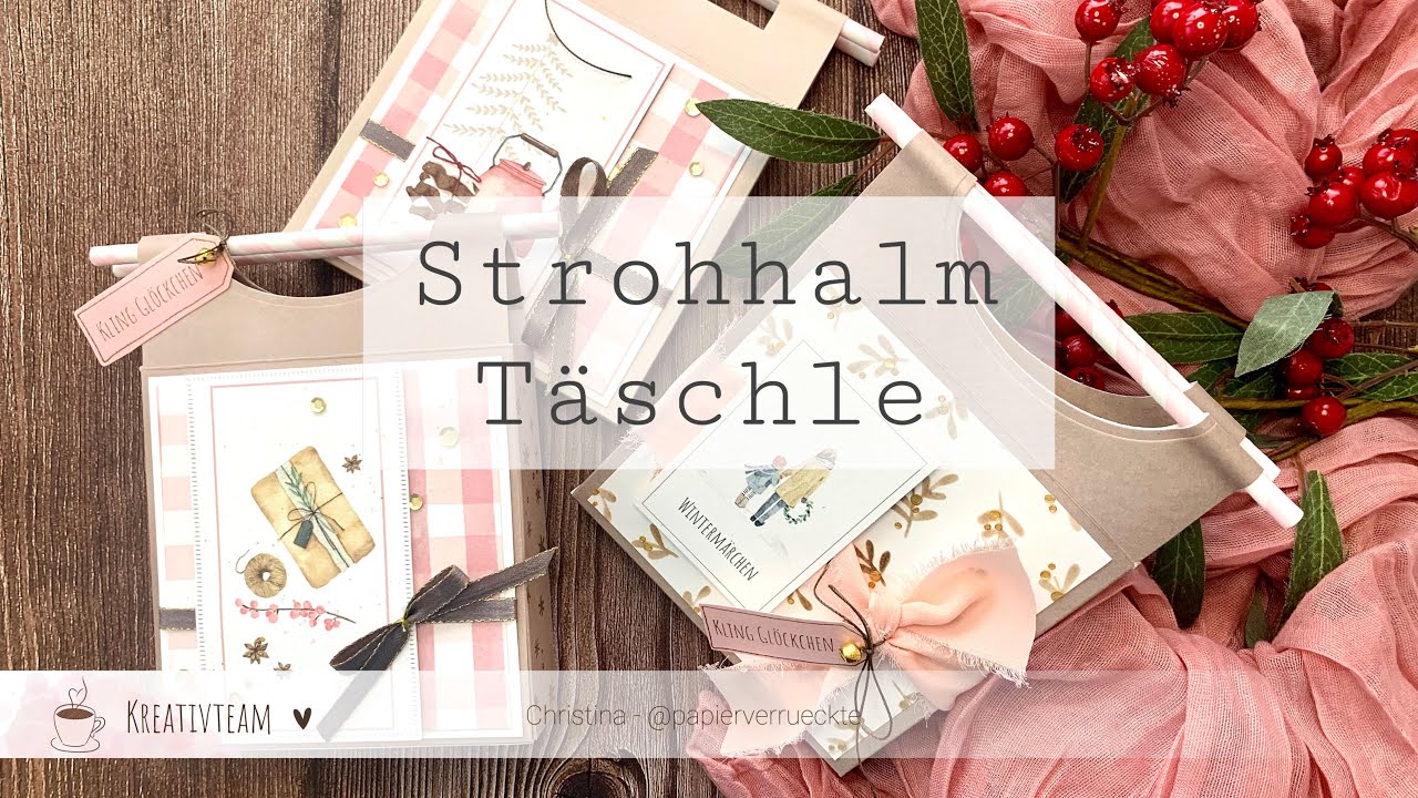 Café Constanze • Strohhalm-Schokoladen-Verpackung mit #rosaWintermärchen2024