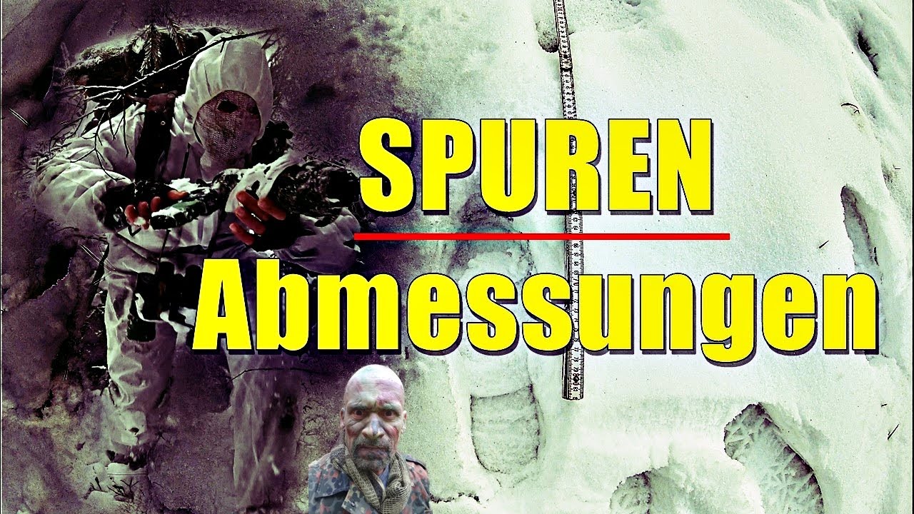 Spuren lesen und auswerten - Doppelschrittzahl ermitteln - Abmessungen vornehmen
