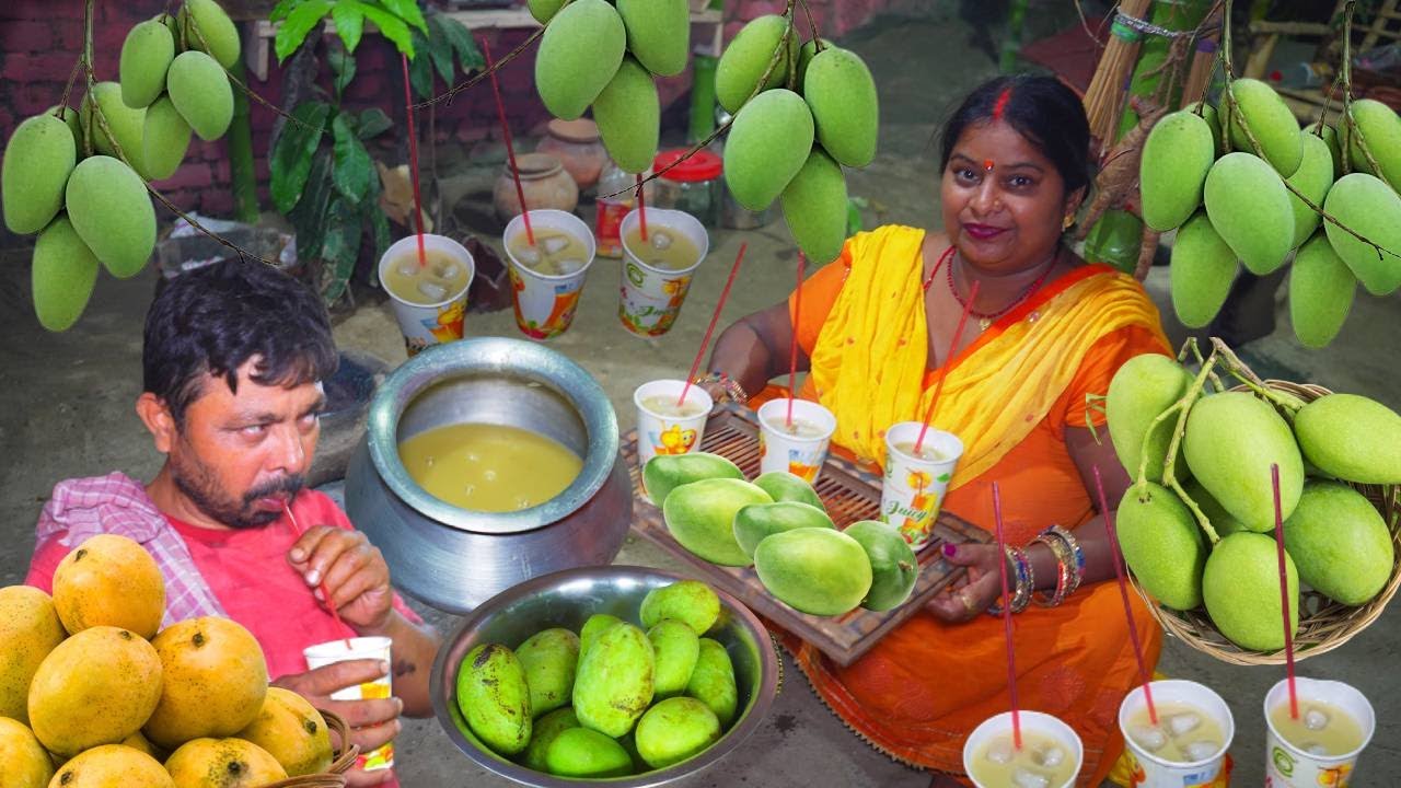 VILLAGE Style AAM PANNA Recipe | गाओं के स्टाइल में आम पन्ना आम के छिलके से बनेगी इतनी टेस्टी रेसिपी