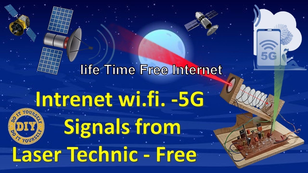 how to make Life Time free Wi.fi.5G Laser Technic Internet from direct Satellite