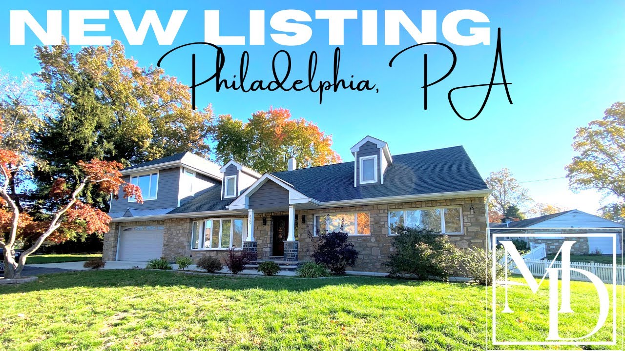 Philadelphia House for Sale | Custom Staircase and Hidden Room | 4 Beds and 3 Baths | Fireplace