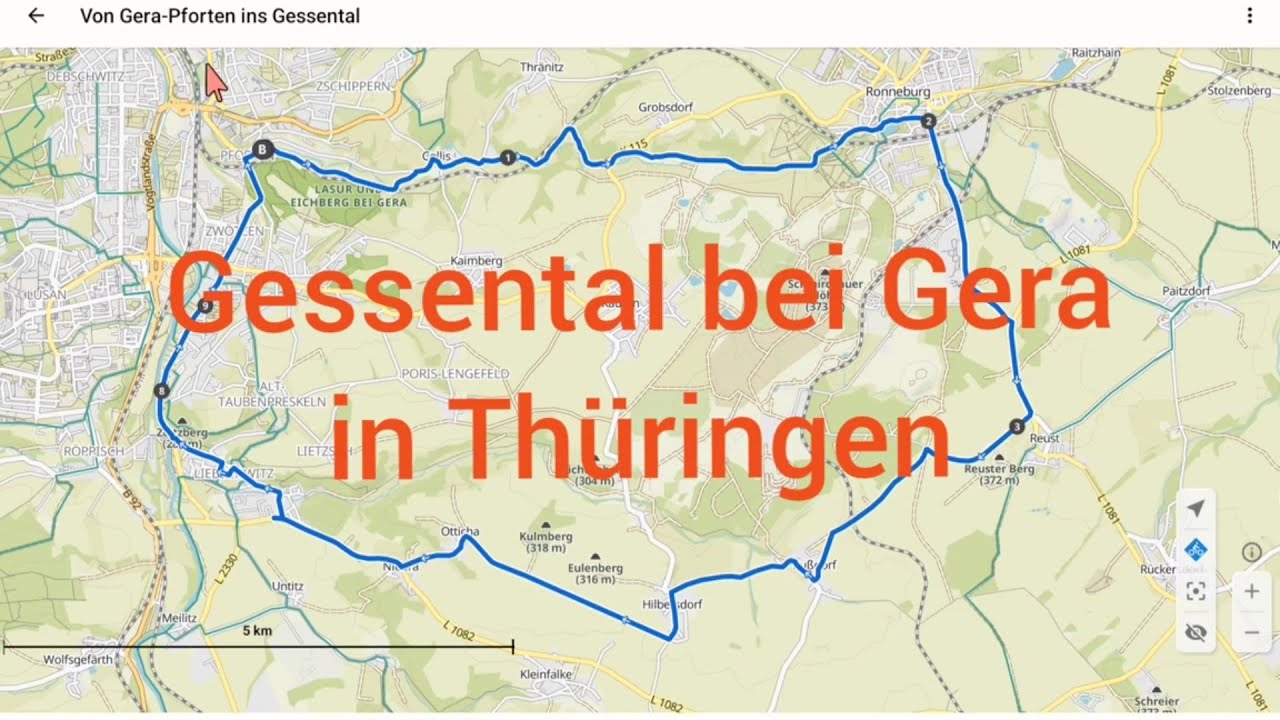 Radtour Gessental bei Gera