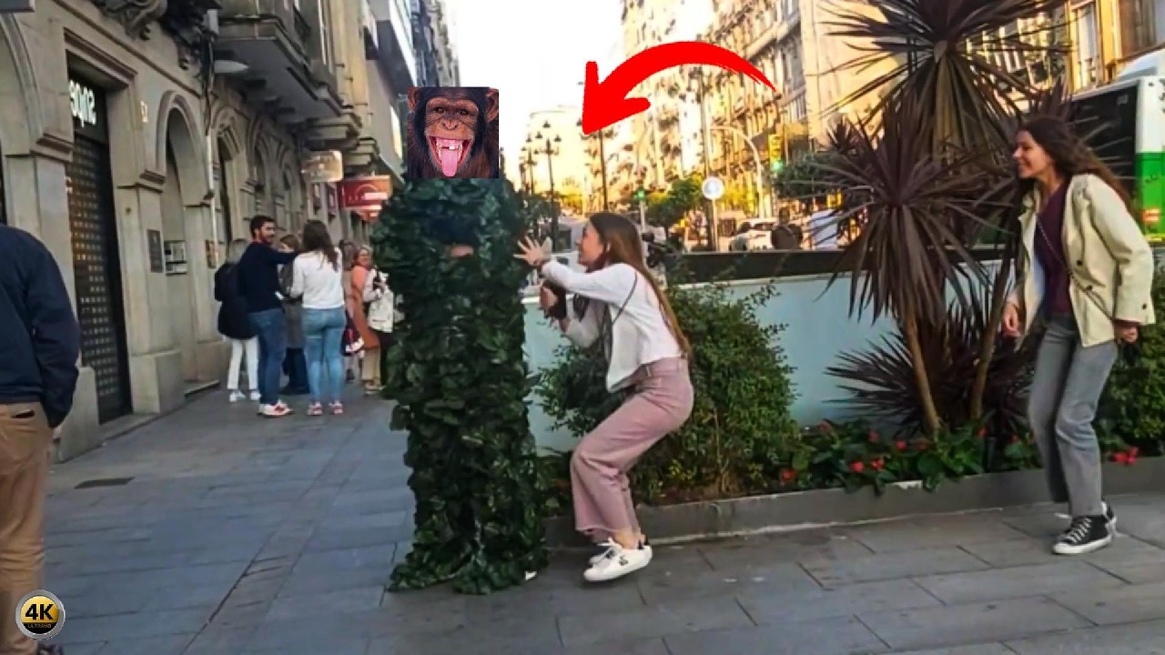 Public Scary Bushman Prank – Screams Everywhere 😱🌲