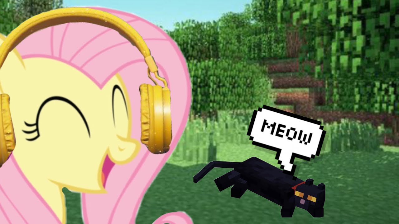Fluttershy plays Minecraft!