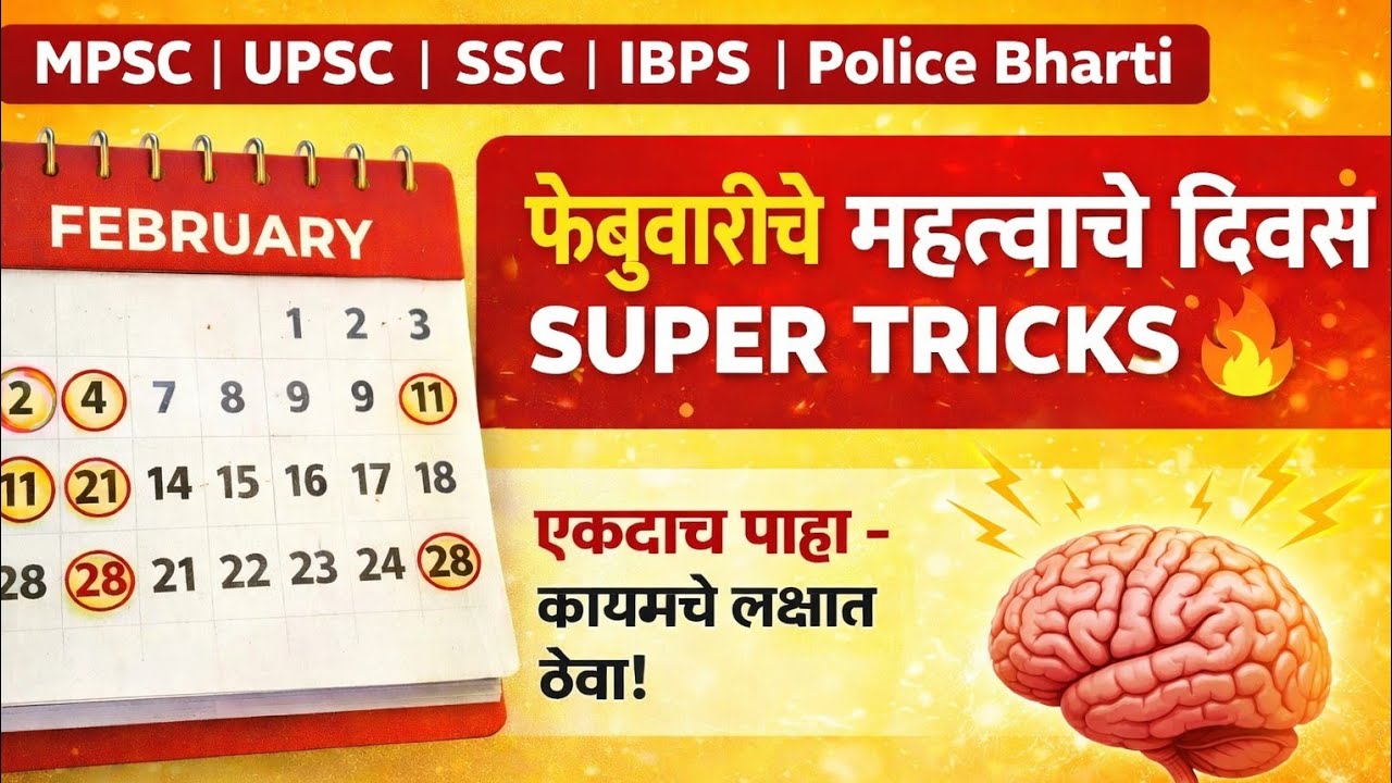 February Important Days with Tricks#february #important #importantdays महत्त्वाच्या ट्रिक्स 