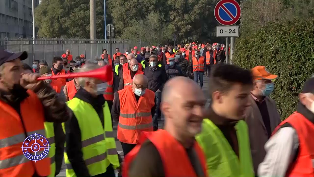 Brescia : la manifestazione dei cacciatori del 22 ottobre