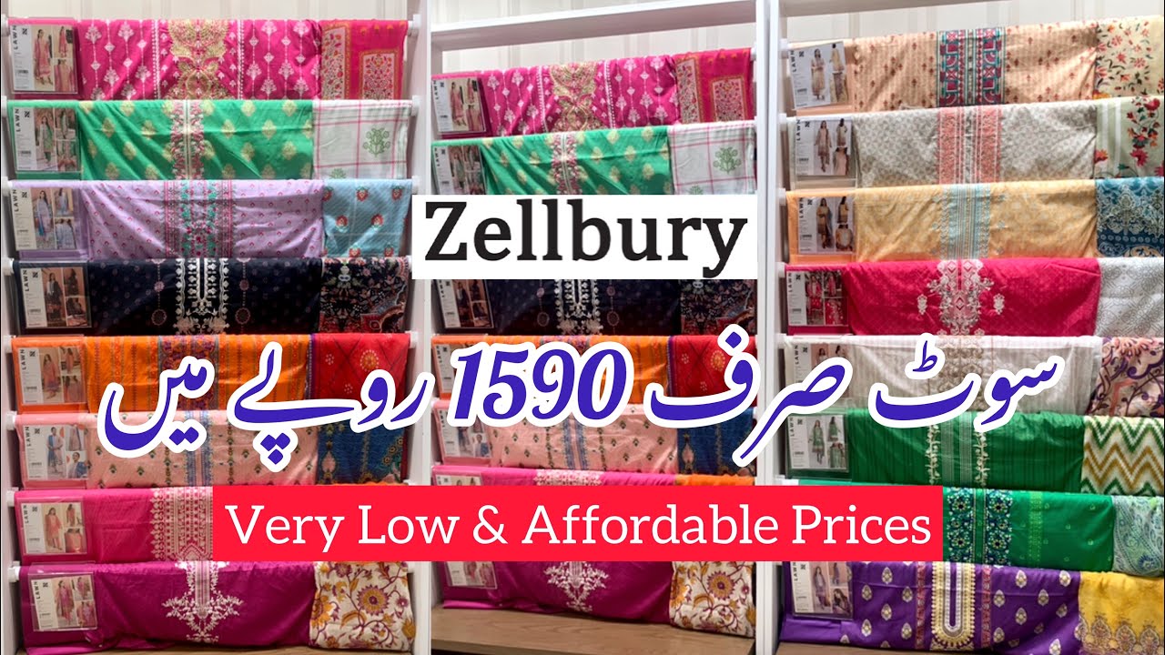 Zellbury New Lawn Collection 2023||Embroidered & Printed Dresses On Low Prices Rs:990#sale #zellbury