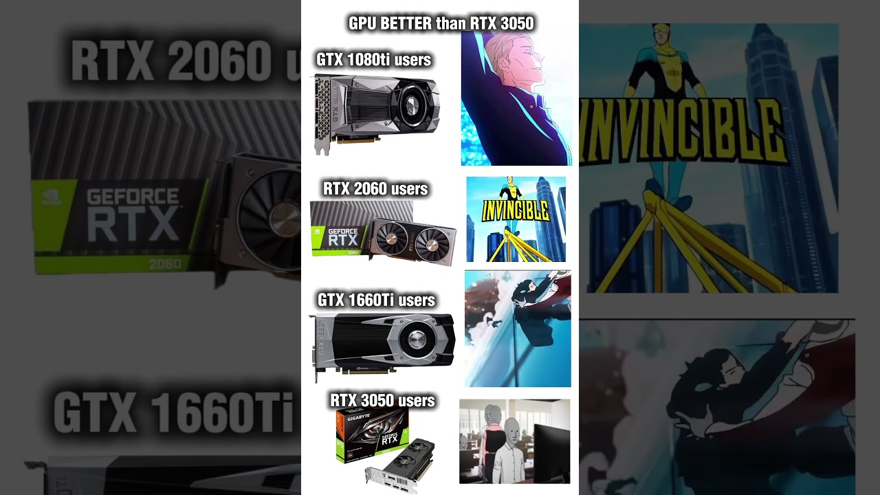 GPU better than 3050 
