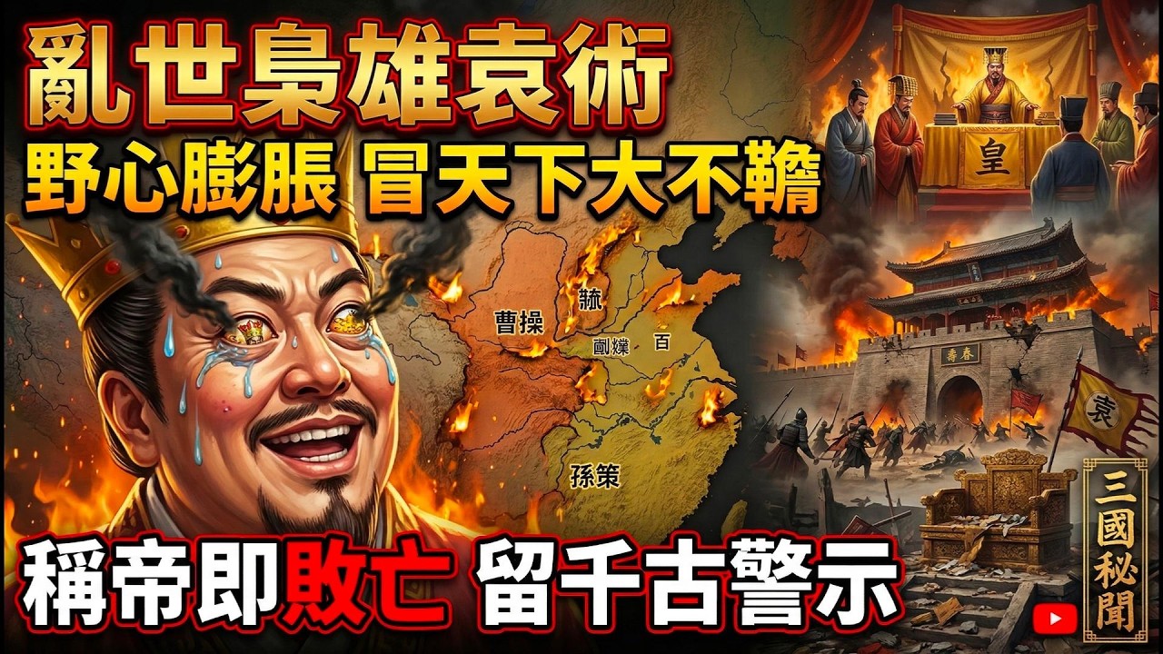 東漢群雄皆斂野心，唯袁術敢稱帝，下場慘不忍睹