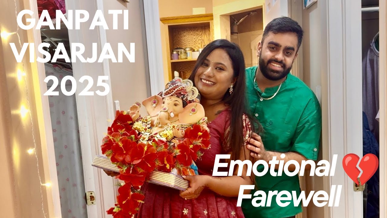 Ganesh Visarjan 2025 | Emotional Farewell to Bappa in Canada | Ganpati Bappa Morya