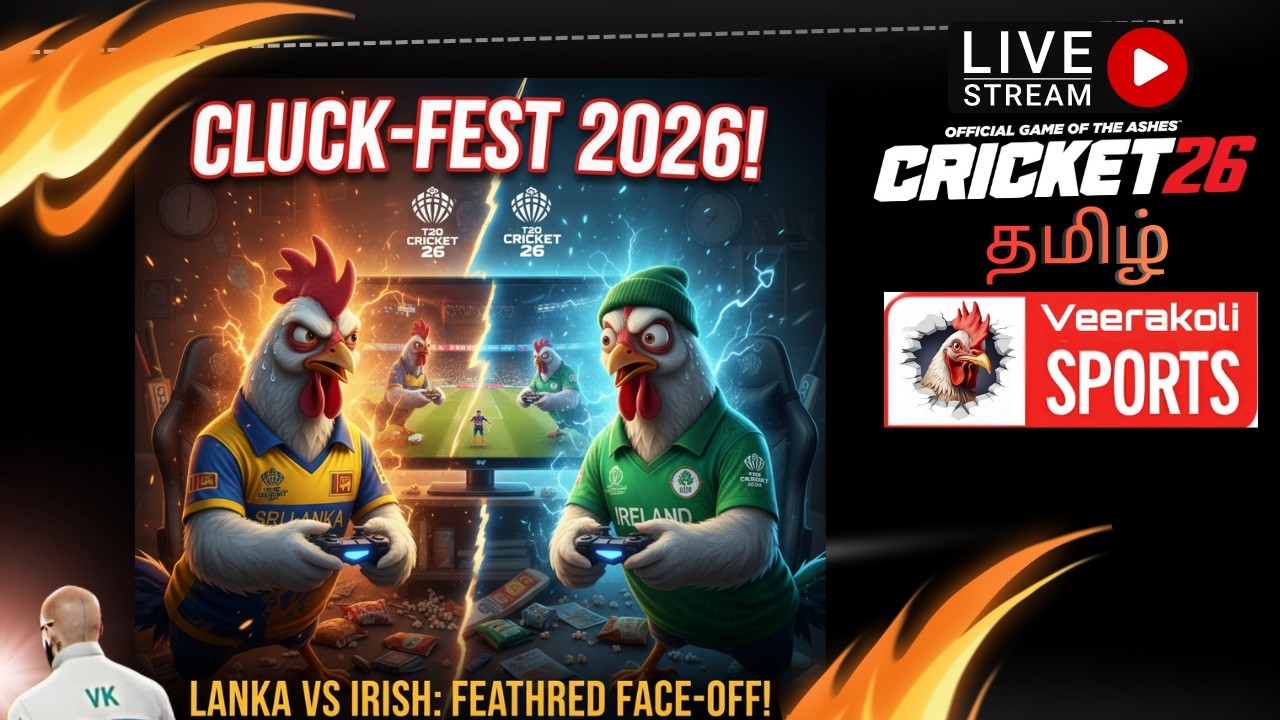 Live SL vs IRE T20 World Cup 2026 Match Prediction | Cricket 26 Gameplay Tamil 🏏