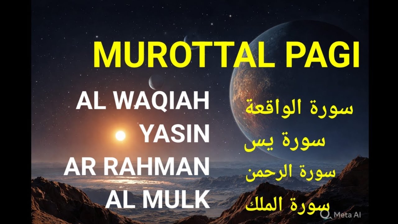 MUROTTAL PAGI PEMBUKA REZEKI  | AL WAQIAH 