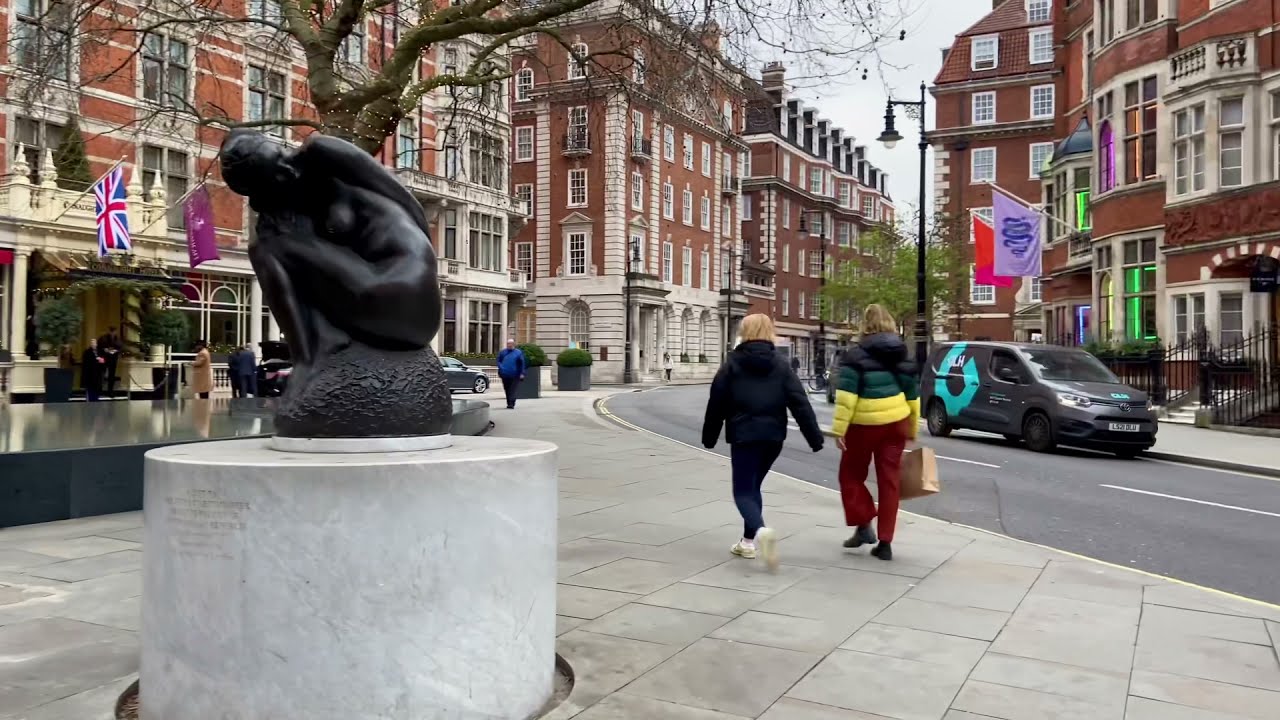 Walking tour in the Most Expensive  district in London | Mayfair | London walking tour  4 K