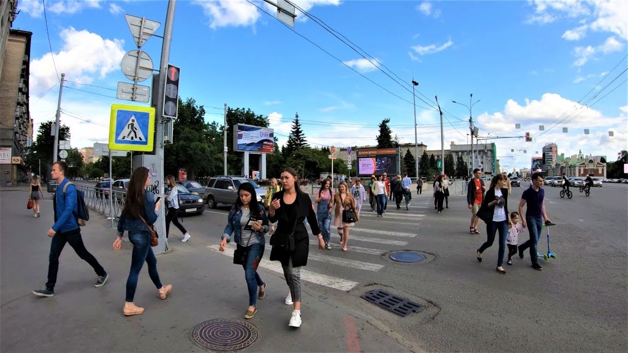 Новосибирск 4К - Прогулка вдоль Красной линии