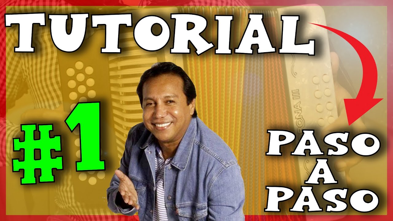 🔴Cancion FACIL para aprender a tocar acordeon (Tutorial de acordeon SIN MEDIR DISTANCIAS) Facil #1