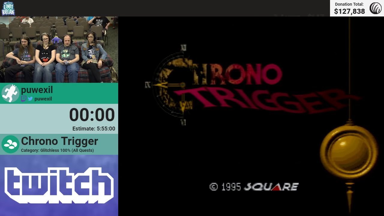 Chrono Trigger (Glitchless 100%) by puwexil (RPG Limit Break 2018 Part 47)