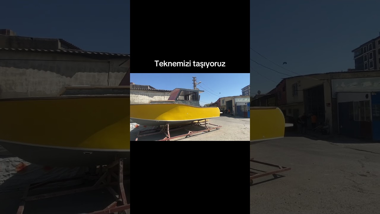 Motoryatı dükkandan cıkartık yeni yerimize taşıyoruz 