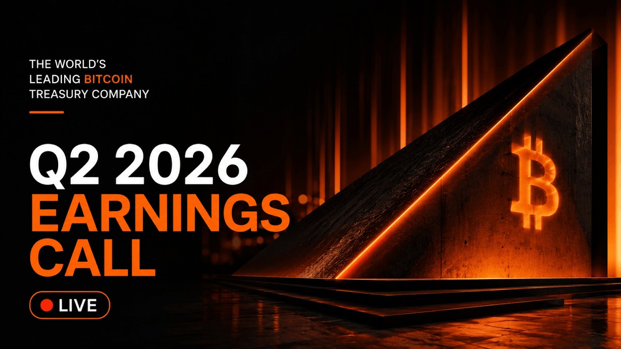 Live: Strategy Announces Second Quarter 2026 Financial Results &mdash; Michael Saylor on Bitcoin (BTC)