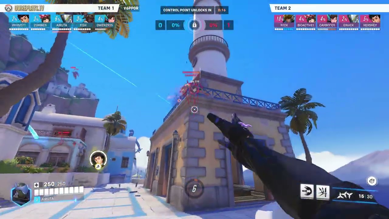 (Tommys Team) FaceIt OSGG Hurricanes vs Agave Strays -  Map 5 by AIRUTA — Overwatch 2 Replay V6PP0R