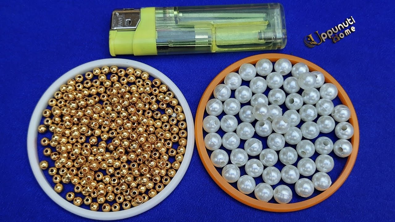 3 DIY Pearl Earrings Making At Home | Pearl Drop Earrings | Jewelry Making | uppunutihome