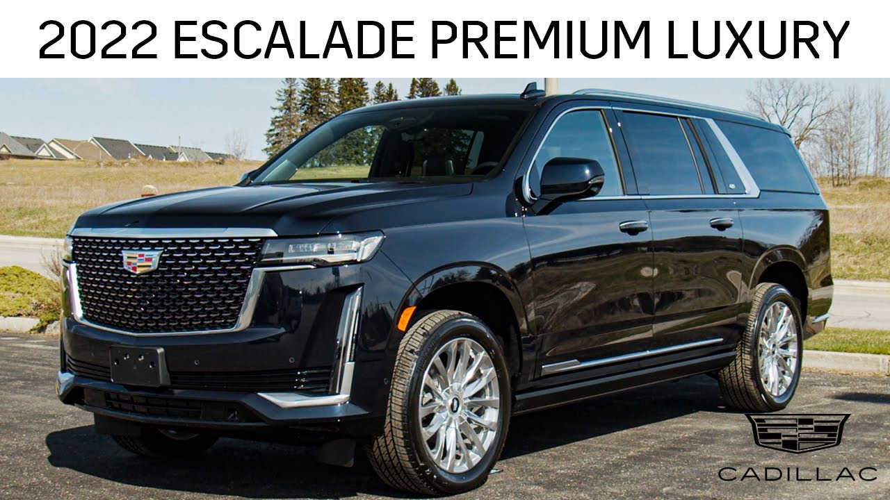 Arrive in style with new 2022 Cadillac Escalade ESV Premium Luxury!