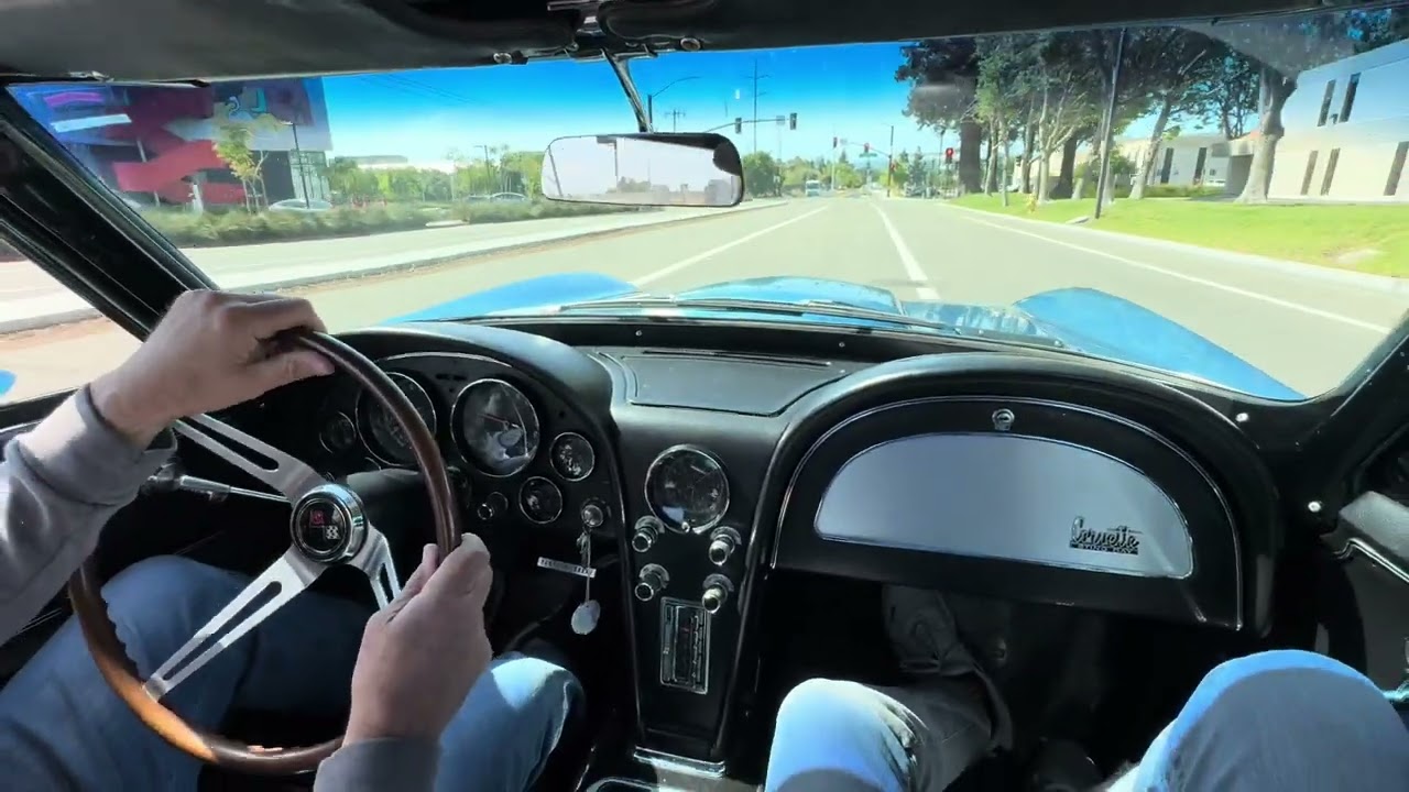1966 Chevrolet Corvette Stingray driving video- San Francisco, Ca