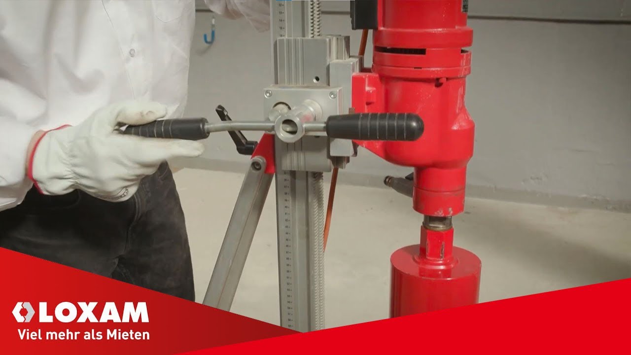 Kernbohrmaschine | LOXAM (Anleitung zur richtigen Verwendung einer Kernbohrmaschine)