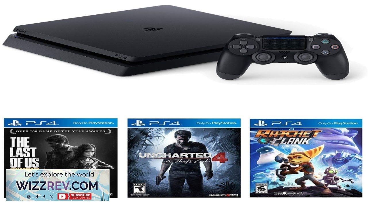 Sony Playstation 4 Slim (CUH 2215B) 1TB Core с комплектом Starter Pack (черный) (восстановленная)