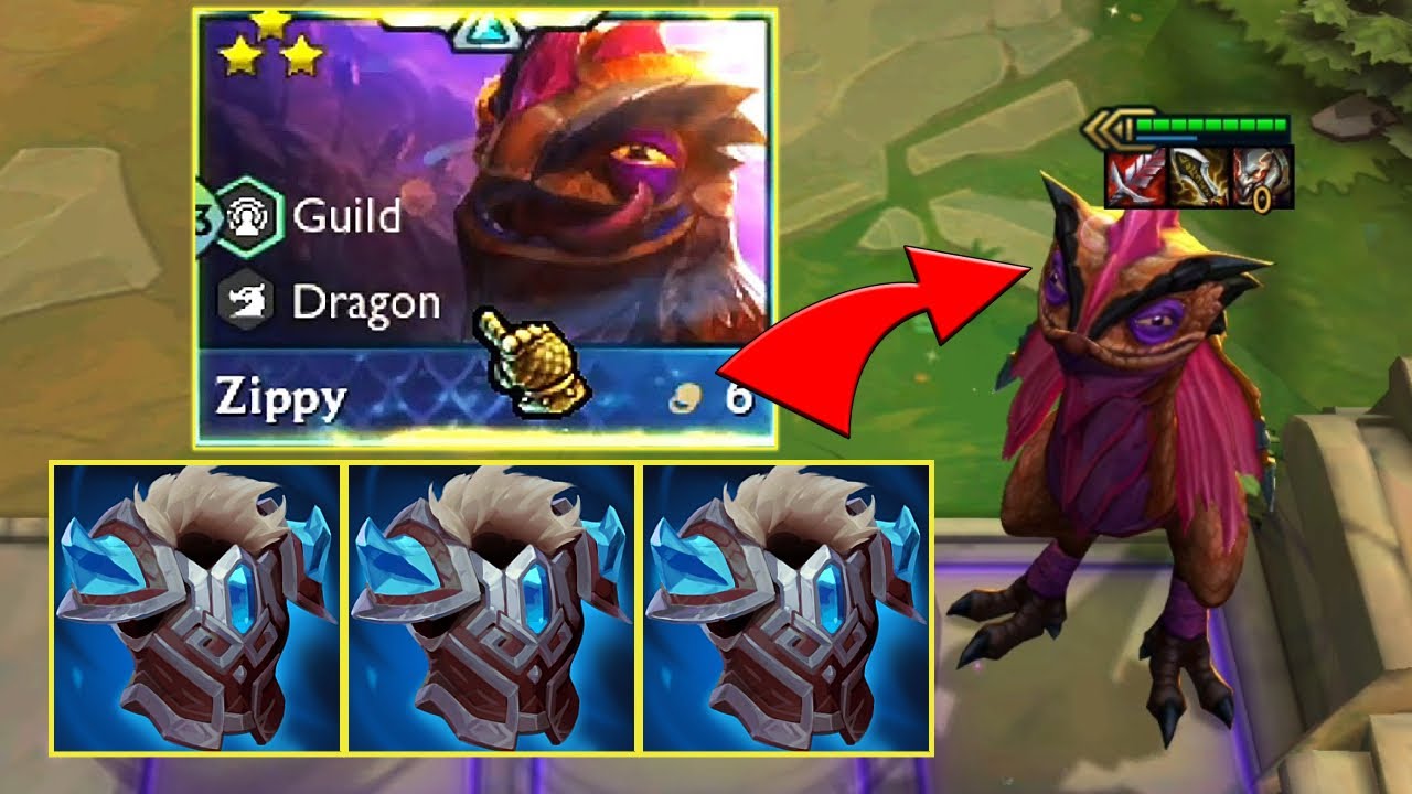 3 Star Zippy with x3 Protector's Vow! TFT Set 7.5