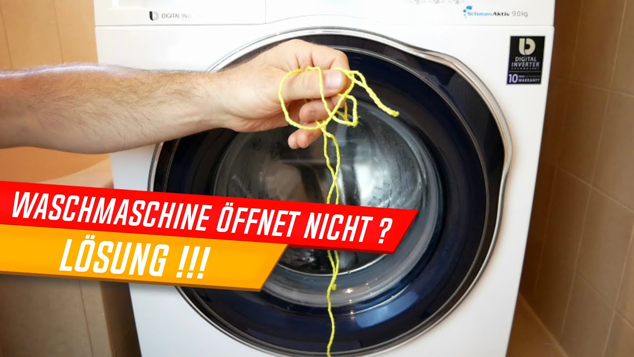 Waschmaschinentür geht nicht auf, öffnet nicht, klemmt und pumpt nicht ab!