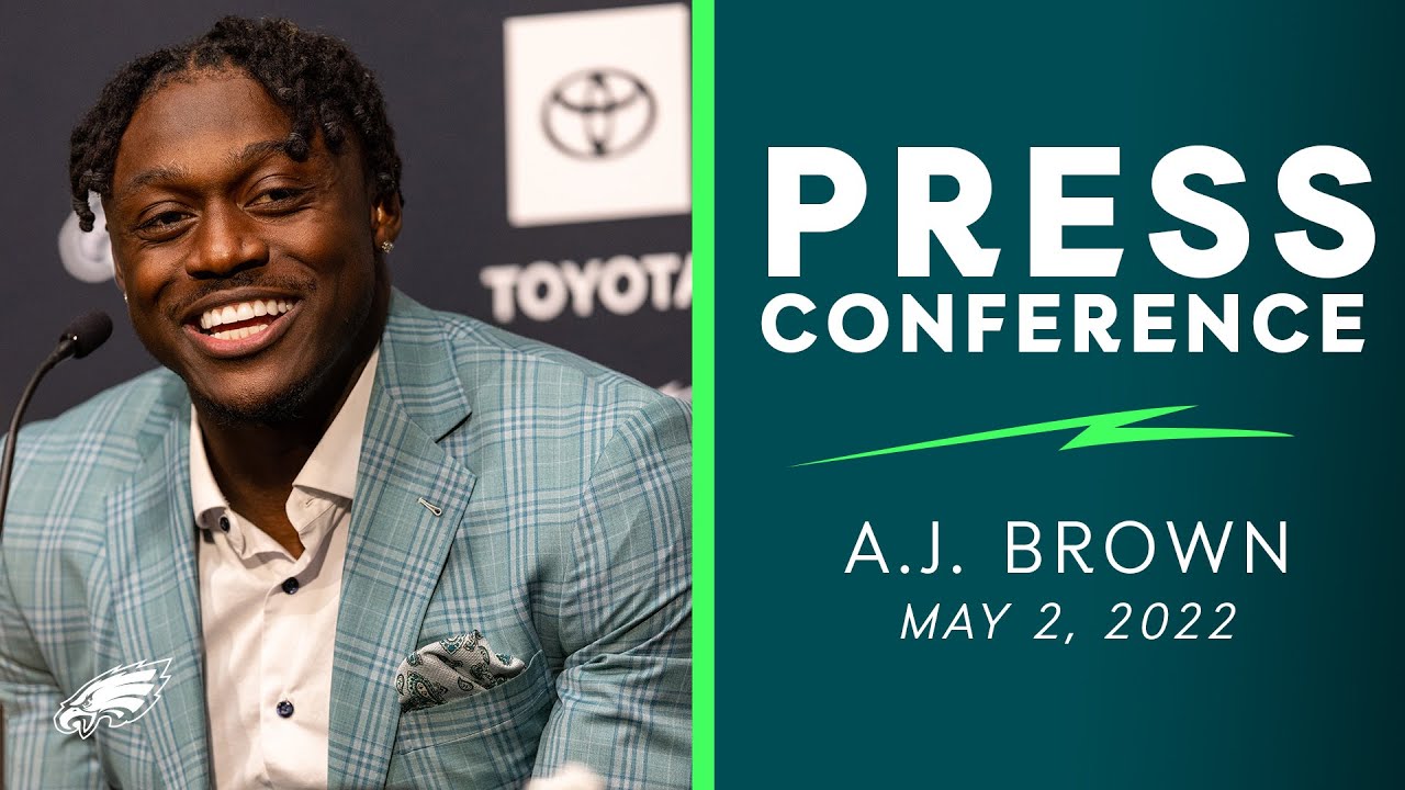 WR A.J. Brown  is Officially an Eagle | Philadelphia Eagles Press Conference