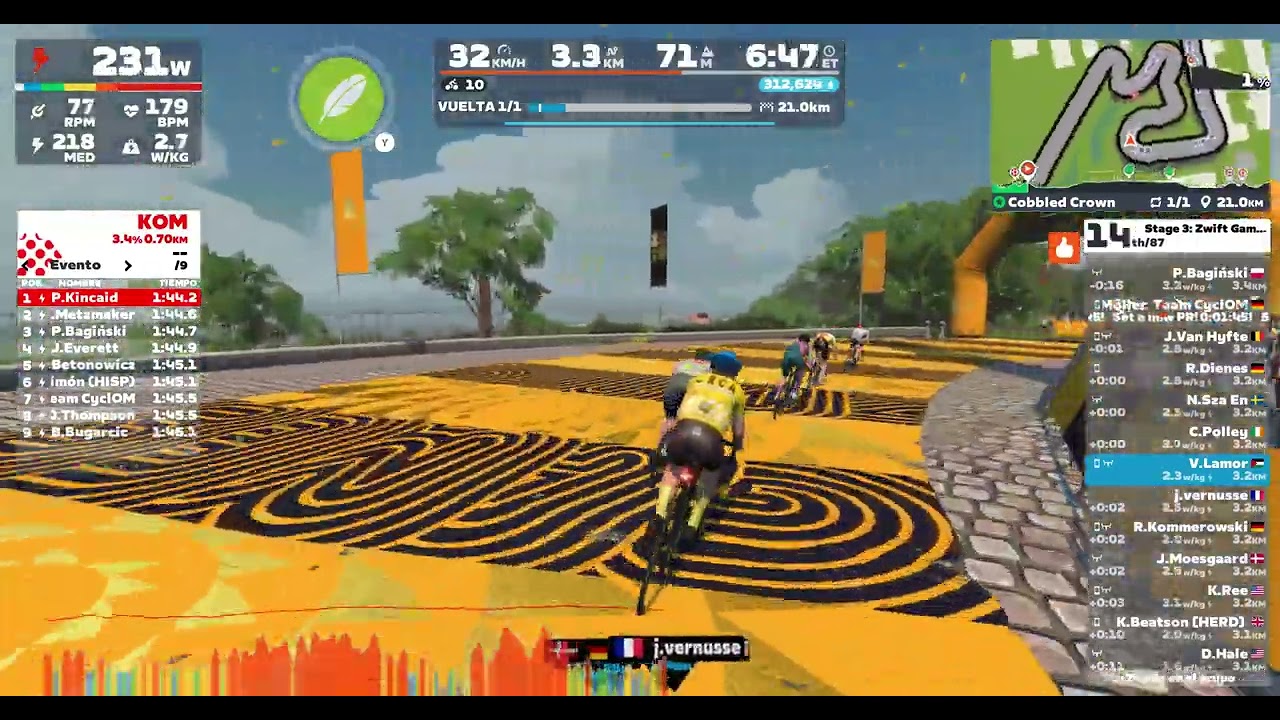 Zwift - Race: Stage 3: Zwift Games: Cobbled Crown (E) 2026