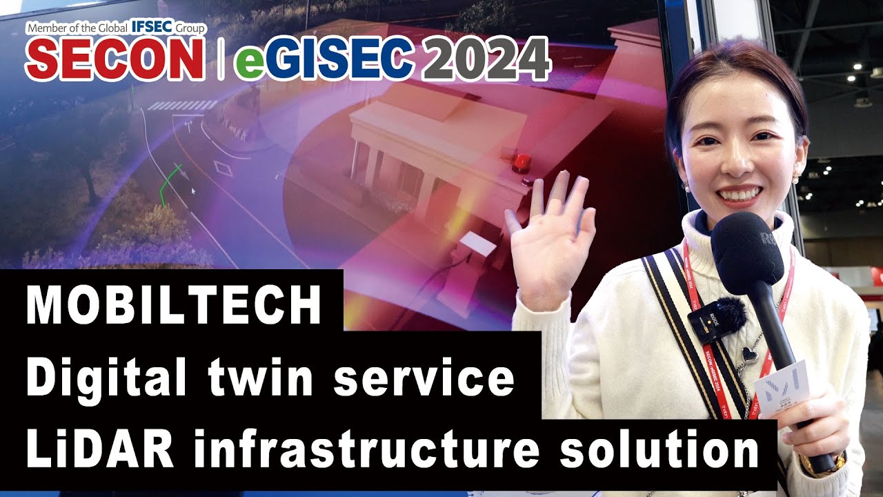 SECON & eGISEC 2024 x MOBILTECH Digital twin service & LiDAR infrastructure solution
