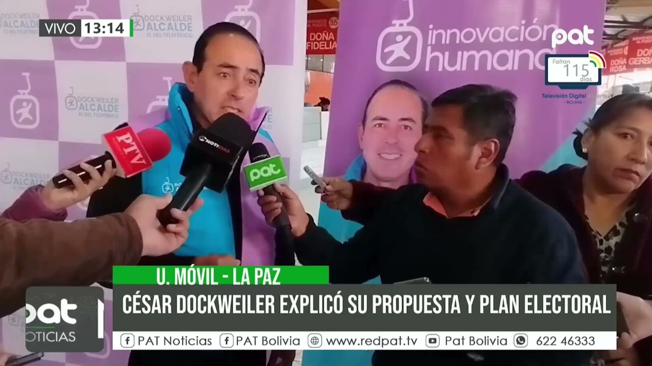 César Dockweiler presenta propuestas de innovación para La Paz