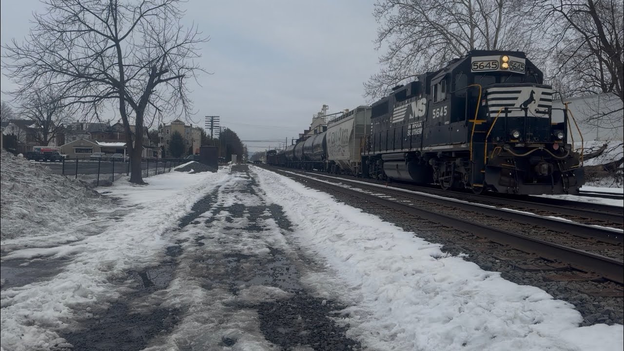 NS Harrisburg Line action from 2/16/2026 at Sinking Spring and Wyomissing Junction