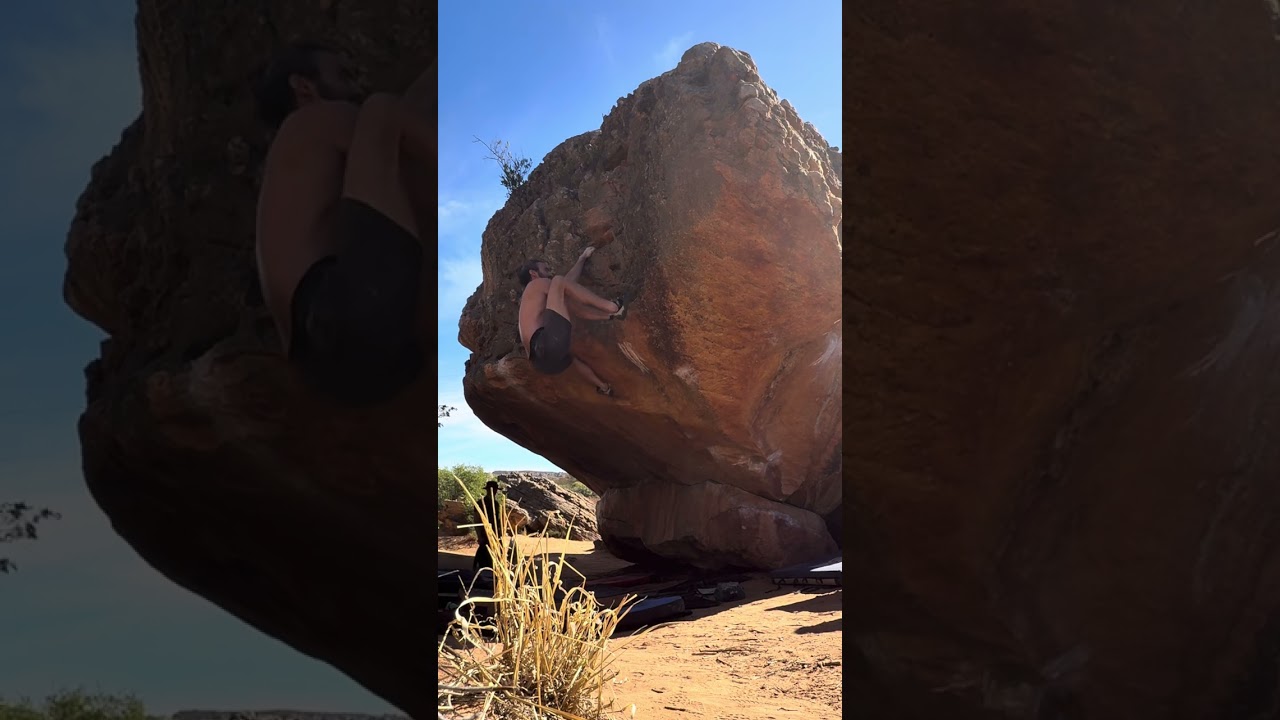 Superpowered 🦸&zwj;♂️🚀 - Powerlines - Rocklands ZA 🇿🇦 #bouldering