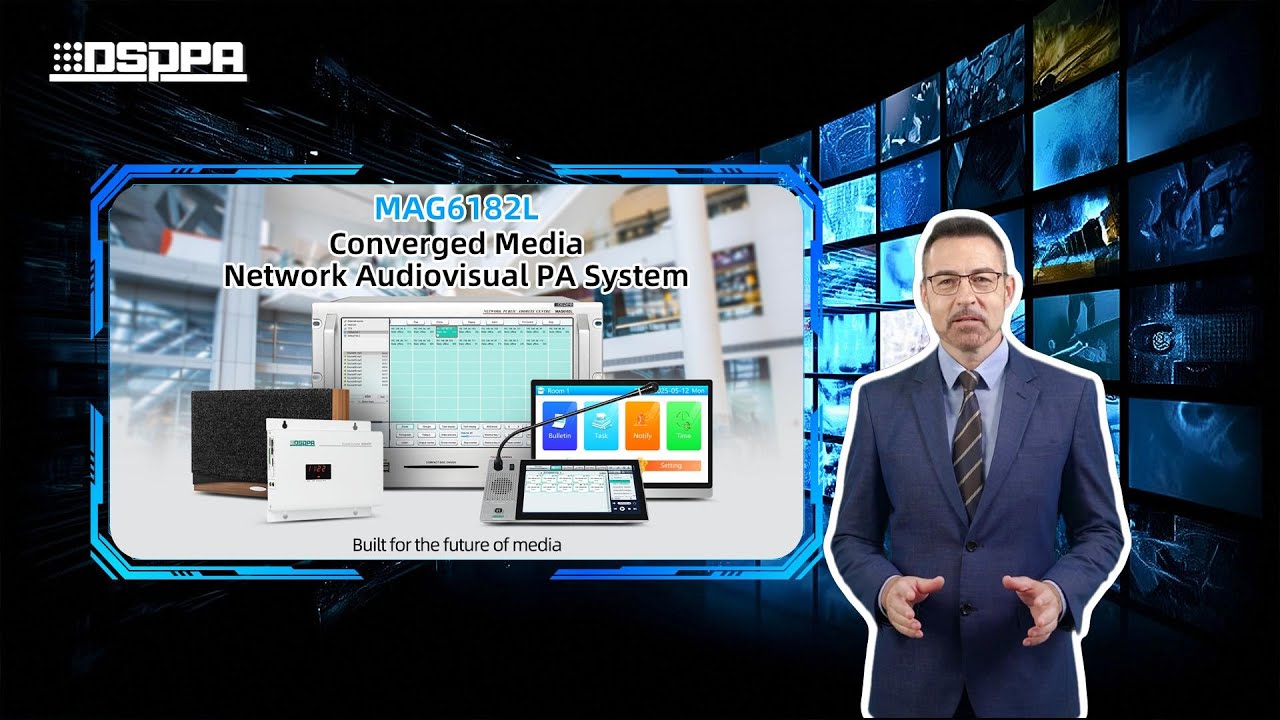DSPPA | MAG6182L Converged Media Network Audiovisual PA System