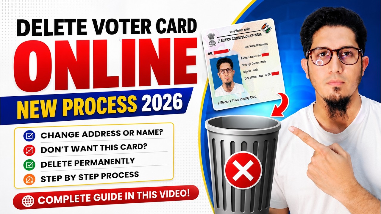 Voter Id Card Delete Kaise Kare 2026 | Form 7 Online Full Step-by-Step Guide, Voter Deletion Process