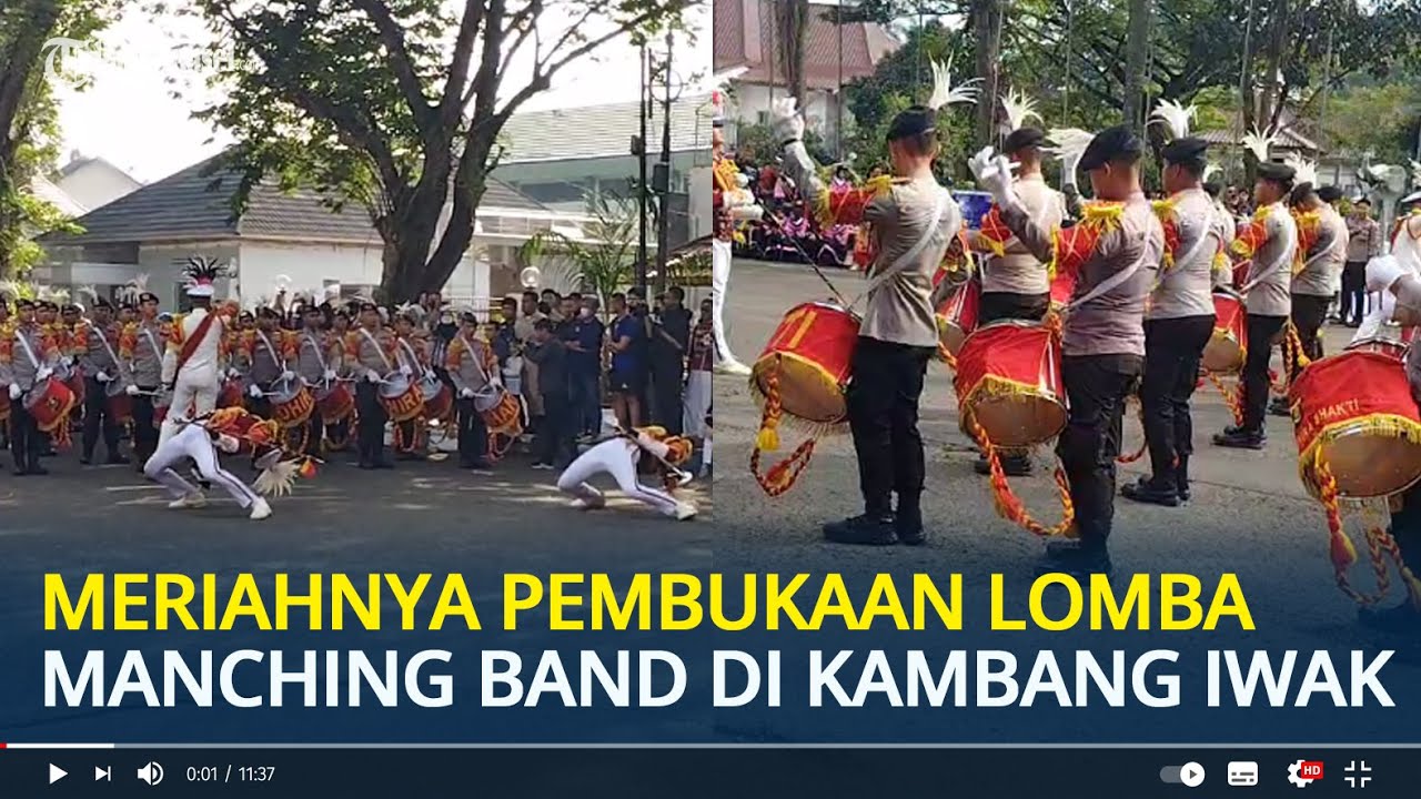 Meriahnya Pembukaan Lomba Marching Band di Kambang Iwak Palembang